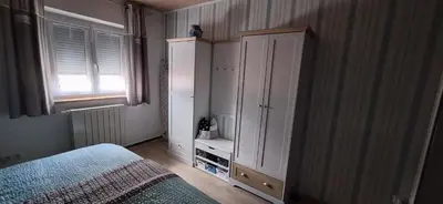 Ein Bett oder Betten in einem Zimmer der Unterkunft Ferienwohnung Glückauf