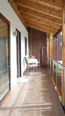 Ein Balkon oder eine Terrasse in der Unterkunft Haus Panorama
