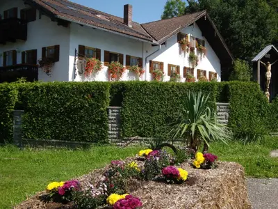 Ein Garten an der Unterkunft Ferienhof Mühlthal