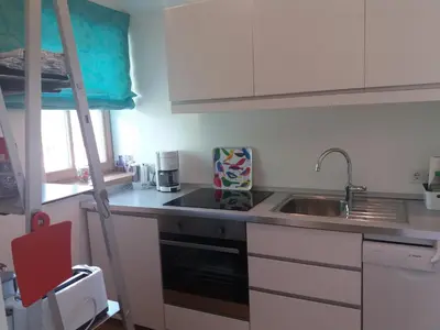 Küche/Küchenzeile in der Unterkunft Ferienwohnung Adlmaier