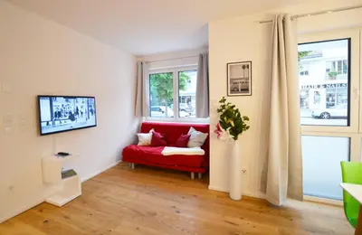 TV/Unterhaltungsangebot in der Unterkunft Modern apartment near downtown