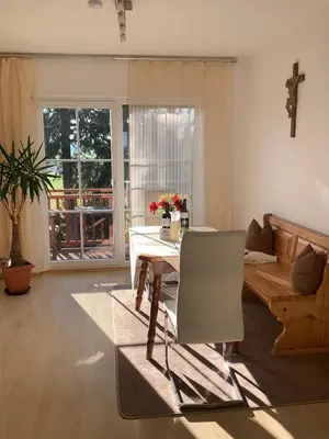 Ein Sitzbereich in der Unterkunft Haus Willer