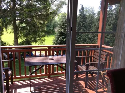 Ein Balkon oder eine Terrasse in der Unterkunft Haus Willer
