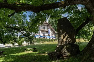 Ein Garten an der Unterkunft Gasthof zur Post