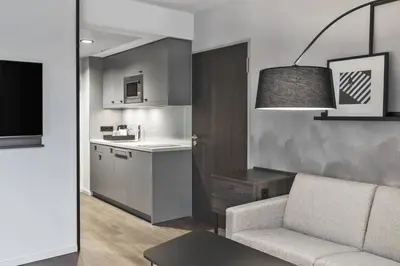 Küche/Küchenzeile in der Unterkunft Residence Inn by Marriott Munich Ostbahnhof