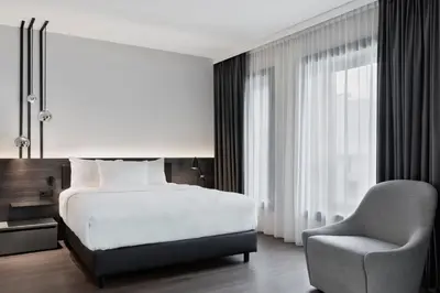 Ein Bett oder Betten in einem Zimmer der Unterkunft Residence Inn by Marriott Munich Ostbahnhof