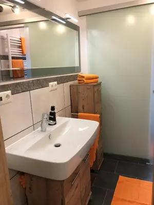 Ein Badezimmer in der Unterkunft Goldbichl