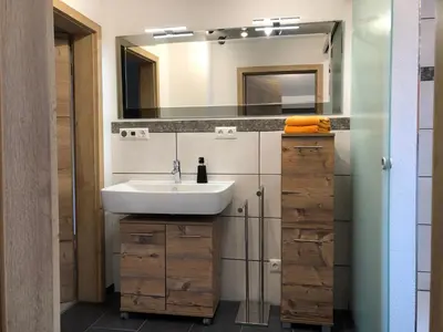 Ein Badezimmer in der Unterkunft Goldbichl