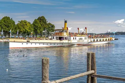 Blick auf einen Fluss in der Nähe der Ferienwohnung