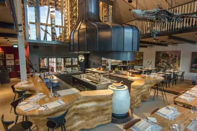 Ein Sitzbereich in der Unterkunft Boutique-Hotel LARTOR