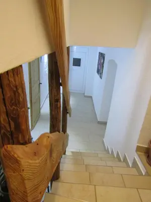 Ein Sitzbereich in der Unterkunft Beim Wegmacher