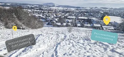 Ferienwohnung Schloßberg 1 im Winter