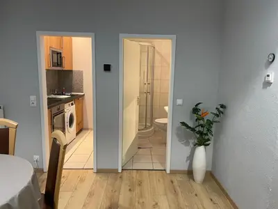 Küche/Küchenzeile in der Unterkunft Ferienwohnung Peißenberg