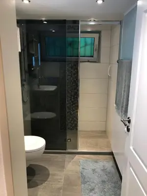 Ein Badezimmer in der Unterkunft Ferienwohnung am Hörnle