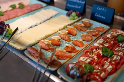 Essen im Hotel oder in der Nähe
