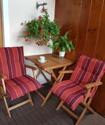 Ein Sitzbereich in der Unterkunft Apartment Bavaria