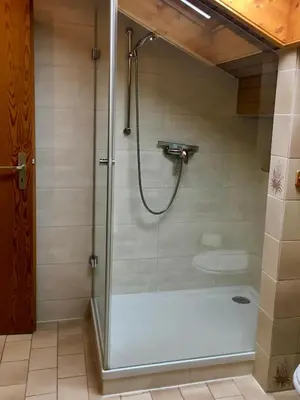 Ein Badezimmer in der Unterkunft Ferienwohnung am Chiemsee