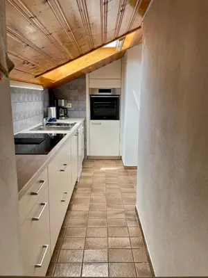 Küche/Küchenzeile in der Unterkunft Ferienwohnung am Chiemsee