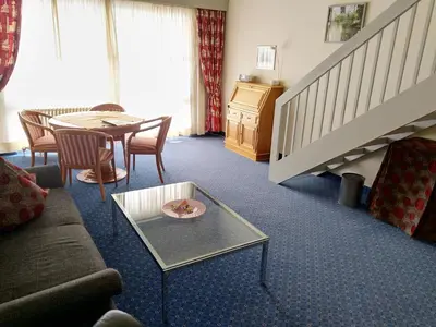 Ein Sitzbereich in der Unterkunft Hotel Fortuna