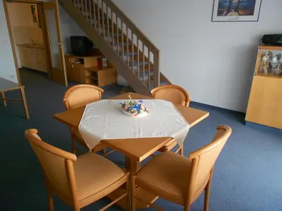 Ein Sitzbereich in der Unterkunft Hotel Fortuna
