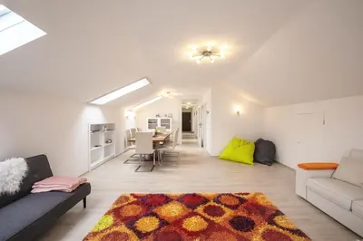 Ein Sitzbereich in der Unterkunft Lovely City Center Apartment