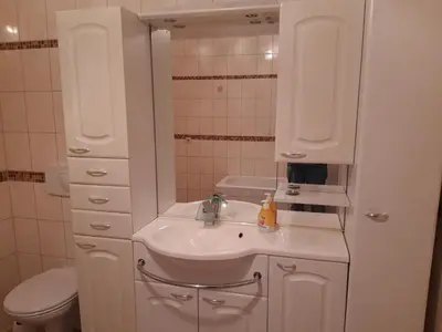 Ein Badezimmer in der Unterkunft Hermine´s Ferienwohnung