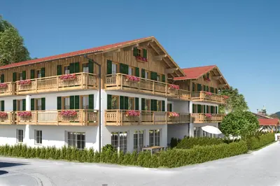 Das Gebäude in dem sich die Ferienwohnung befindet