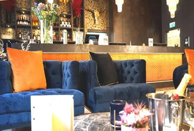 Ein Sitzbereich in der Unterkunft Boutique Hotel Germania