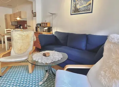 Ein Sitzbereich in der Unterkunft Ferienwohnung Spitzingsattel im Wanderparadies
