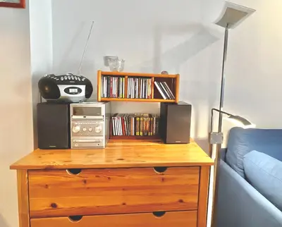 Die Bibliothek in der Ferienwohnung