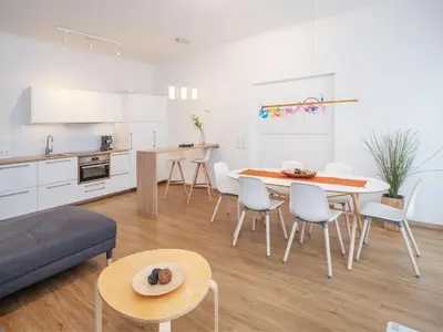 Küche/Küchenzeile in der Unterkunft Moderne stilvolle Wohnung im Herzen Münchens
