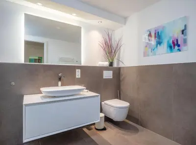 Ein Badezimmer in der Unterkunft Moderne stilvolle Wohnung im Herzen Münchens