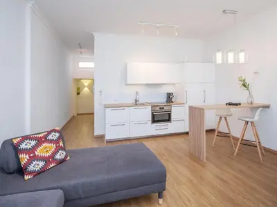 Küche/Küchenzeile in der Unterkunft Moderne stilvolle Wohnung im Herzen Münchens