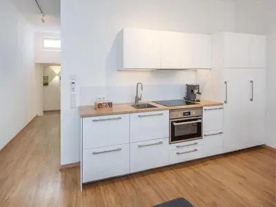 Küche/Küchenzeile in der Unterkunft Moderne stilvolle Wohnung im Herzen Münchens