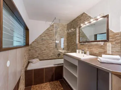 Ein Badezimmer in der Unterkunft Gästehaus Gerti