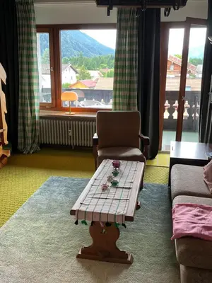Ein Sitzbereich in der Unterkunft Ferienwohnung Ewa