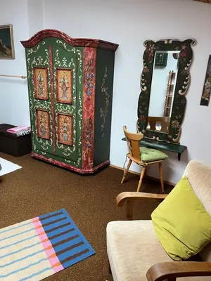 Ein Sitzbereich in der Unterkunft Ferienwohnung Ewa