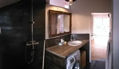 Ein Badezimmer in der Unterkunft Haus am Schlossbach****