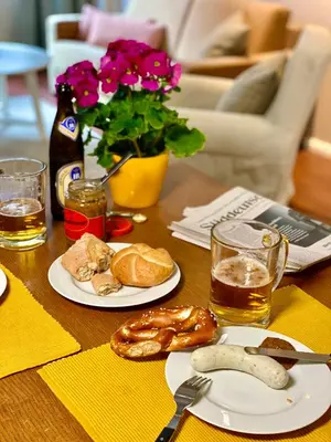 Essen in der Ferienwohnung oder in der Nähe