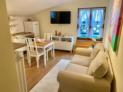 TV/Unterhaltungsangebot in der Unterkunft Ferienwohnung Giacomelli 3