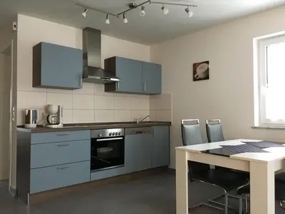 Küche/Küchenzeile in der Unterkunft Boardinghouse Frank