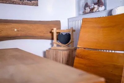 Ein Bett oder Betten in einem Zimmer der Unterkunft Haus Erli
