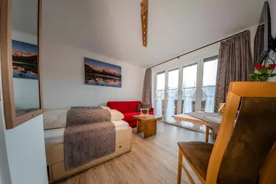 Ein Sitzbereich in der Unterkunft Haus Erli