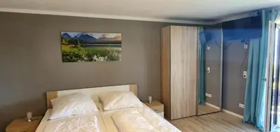 Ein Bett oder Betten in einem Zimmer der Unterkunft Ferienwohnung März