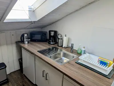 Küche/Küchenzeile in der Unterkunft Modernes Apartment zum Wohlfühlen