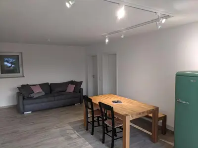 Ein Sitzbereich in der Unterkunft Haus Märzenbach