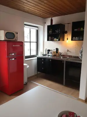 Küche/Küchenzeile in der Unterkunft Zentral Appartement