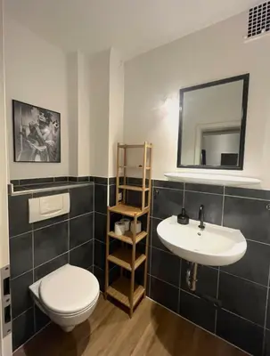 Ein Badezimmer in der Unterkunft Loft directly next to Oktoberfest and downtown