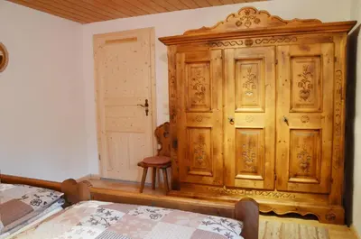 Ein Bett oder Betten in einem Zimmer der Unterkunft Suite Sinja Erlebnisferienwohnung