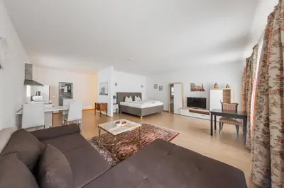 Küche/Küchenzeile in der Unterkunft Hotel Freischütz Apartments